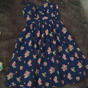 Children’s place floral navy blue dress
